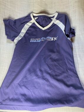 Kids Purple Athletic Jersey with White Accents
